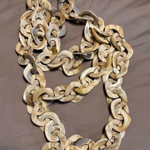 Sassy Jones Tan Chunky Chain Necklace